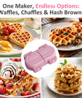 Sunvivi Double Belgian Waffle Maker with Dual Removable Nonstick Plates