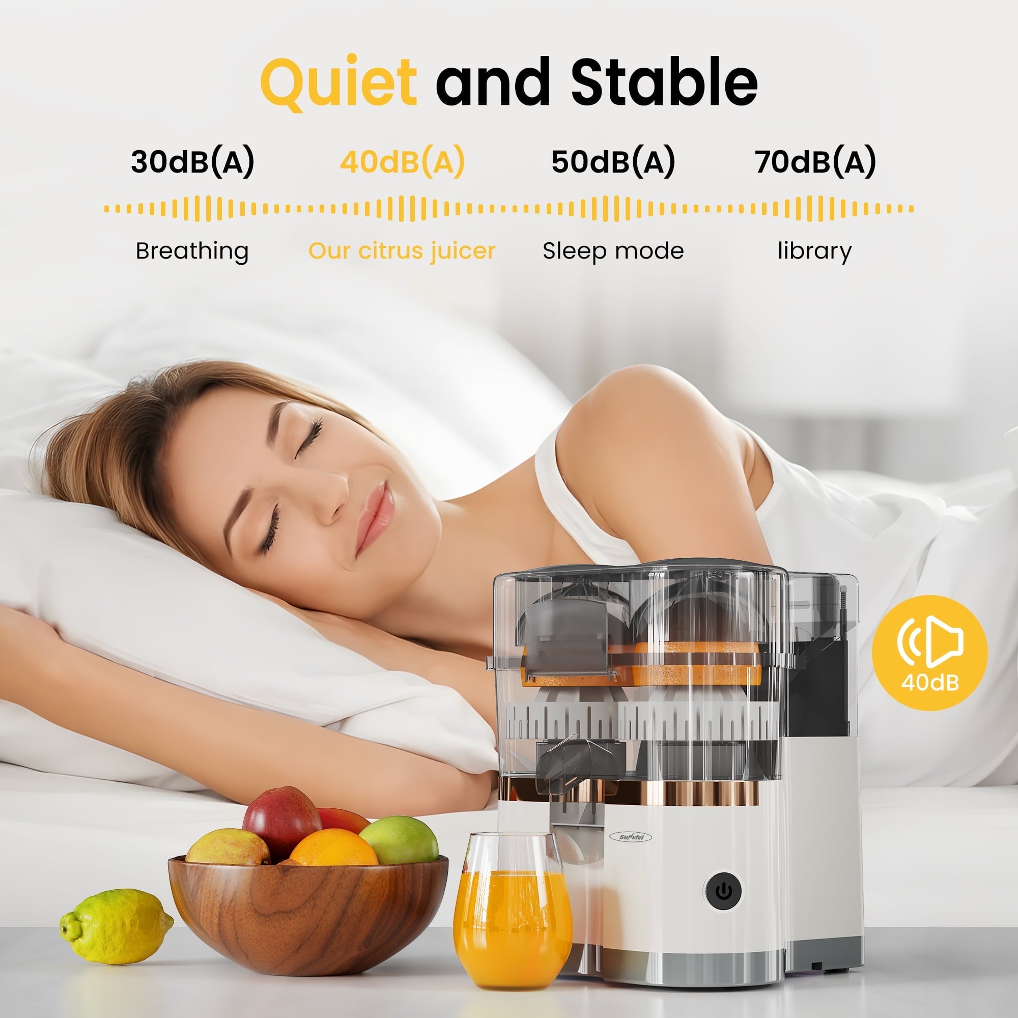 Sunvivi Dual-Head Electric Citrus Juicer