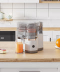 Sunvivi Dual-Head Electric Citrus Juicer Plug-inModel Juicer Machine with Cleaning Brush Portable Lemon Squeezer