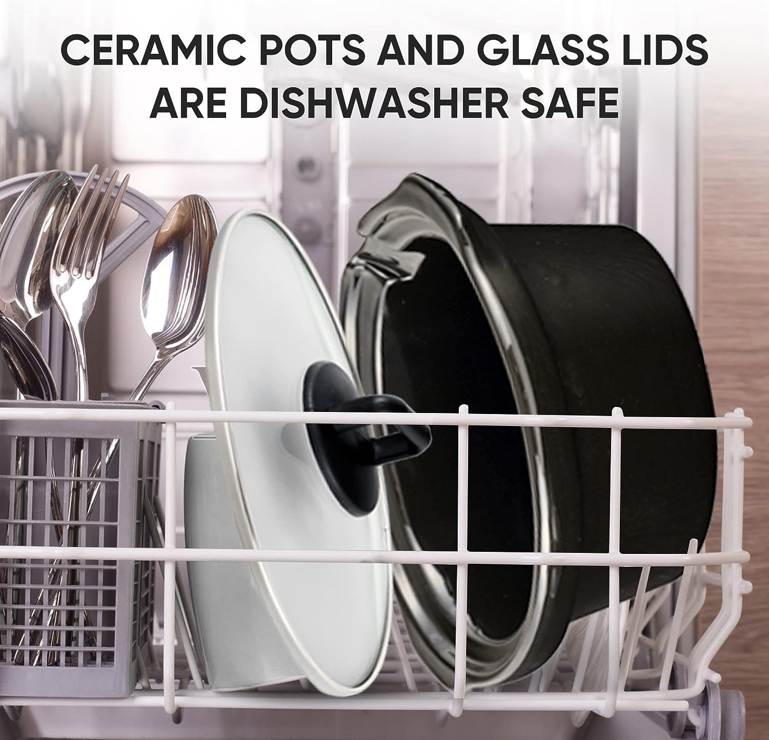 Sunvivi Dual Pot Slow Cooker 2*1.25 QT