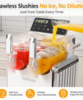 Sunvivi Dual-Tank Slushie Machine for Home: 169oz Frozen Drink Maker with Rapid Chill Technology