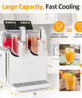 Sunvivi Dual-Tank Slushie Machine for Home: 169oz Frozen Drink Maker with Rapid Chill Technology