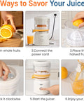 Sunvivi Electric Citrus Juicer 90W Automatic Juice Squeezer with High-Speed 15,000 RPM Ideal for Orange Lemon and Soft