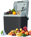 Sunvivi Electric Cooler & Warmer with Handle 25QT Portable Thermoelectric Car Refrigerator Dual Cooling & Heating 12V