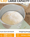 Sunvivi Electric Dough Maker with Weighing Function,5.2QT Dough Mixer