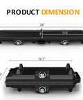 Sunvivi Electric Griddle Flat Grill: Indoor Grill with 2 Adjustable Temp Knobs Nonstick Cooking Plate Large Grill Pan