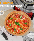 Sunvivi Electric Indoor Pizza Oven: Countertop Pizza Maker with Temp Control Knob Heats up to 770??¨¬H Portable Pizza