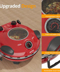 Sunvivi Electric Indoor Pizza Oven: Countertop Pizza Maker with Temp Control Knob Heats up to 770??¨¬H Portable Pizza