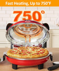 Sunvivi Electric Indoor Pizza Oven: Countertop Pizza Maker with Temp Control Knob Heats up to 770??¨¬H Portable Pizza