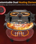 Sunvivi Electric Indoor Pizza Oven: Countertop Pizza Maker with Temp Control Knob Heats up to 770??¨¬H Portable Pizza