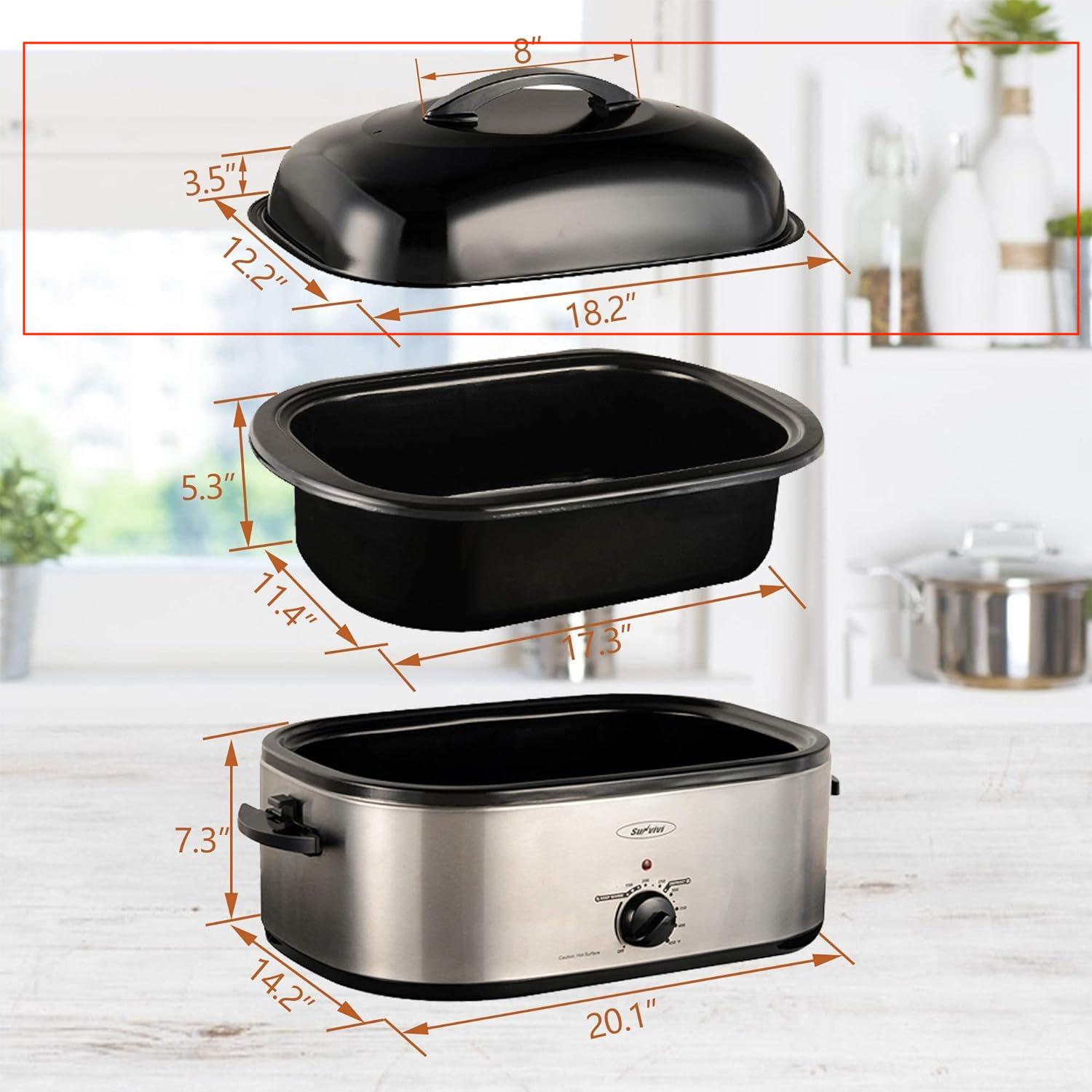 Sunvivi Electric Roaster Lid - 18 QT