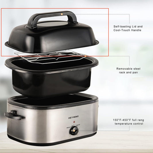 Sunvivi Electric Roaster Lid - 24 QT