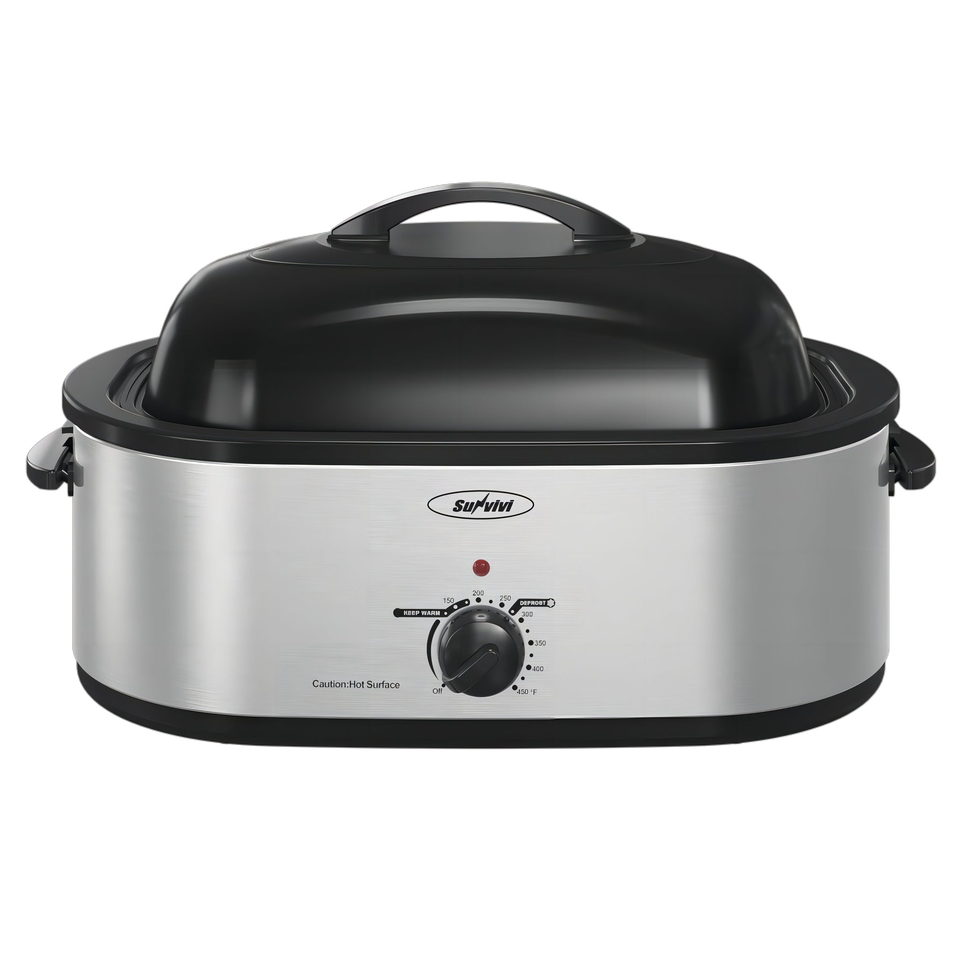 Sunvivi Electric Roaster Turkey Roaster Oven 18-28QT - 20 QT / Silver