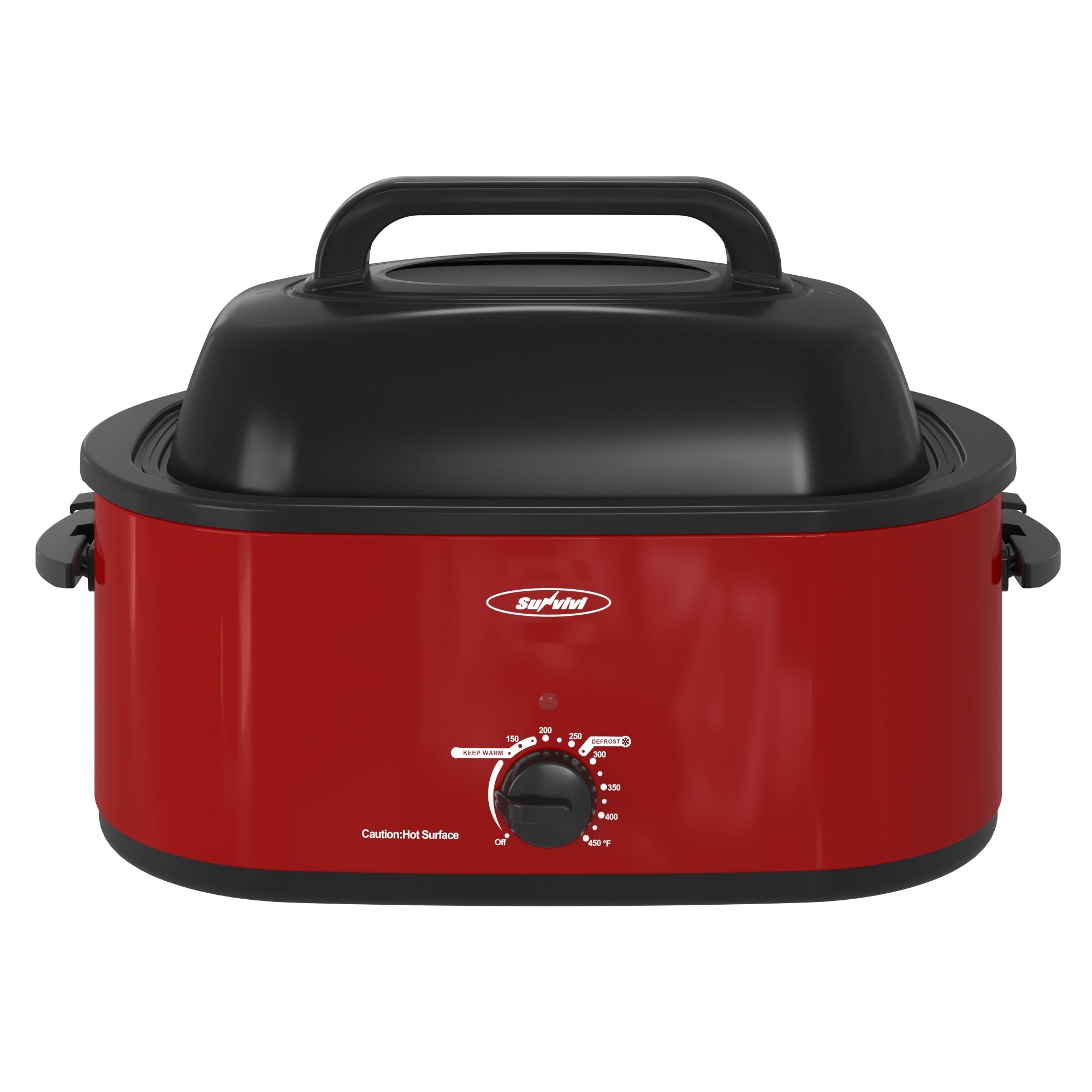 Sunvivi Electric Roaster Turkey Roaster Oven 18-28QT - 26 QT / Red