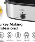Sunvivi Electric Roaster Turkey Roaster Oven 18-28QT