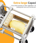 Sunvivi French Fry Cutter Stainless Steel Potato Slicer