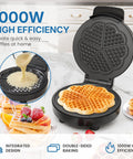 Sunvivi Heart Waffle Maker: 5 Heart Shaped Waffle Iron