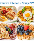 Sunvivi Heart Waffle Maker: 5 Heart Shaped Waffle Iron