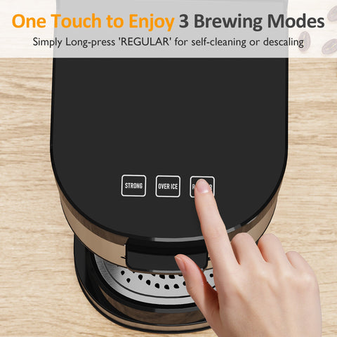 Sunvivi Iced & Hot Coffee Maker: Single Serve Coffee Maker with 3 Brewing Options for K Pod Ground Coffee & Tea