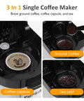 Sunvivi Iced & Hot Coffee Maker: Single Serve Coffee Maker with 3 Brewing Options for K Pod Ground Coffee & Tea