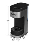 Sunvivi Iced & Hot Coffee Maker: Single Serve Coffee Maker with 3 Brewing Options for K Pod Ground Coffee & Tea