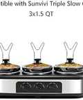 Sunvivi Nylon Heat-Resistant Spoons Set of 3 - 1 Set(3 pieces)