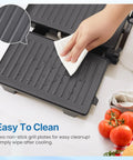 Sunvivi Panini Press Sandwich Maker: Electric Panini Press Grill with Locking Lid Portable Indoor Panini Maker