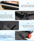 Sunvivi Panini Press Sandwich Maker: Electric Panini Press Grill with Locking Lid Portable Indoor Panini Maker