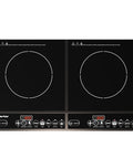 Sunvivi Portable Dual Induction Cooktop Commercial-Grade Electric Countertop Burner with Timer Induction Hot Plate