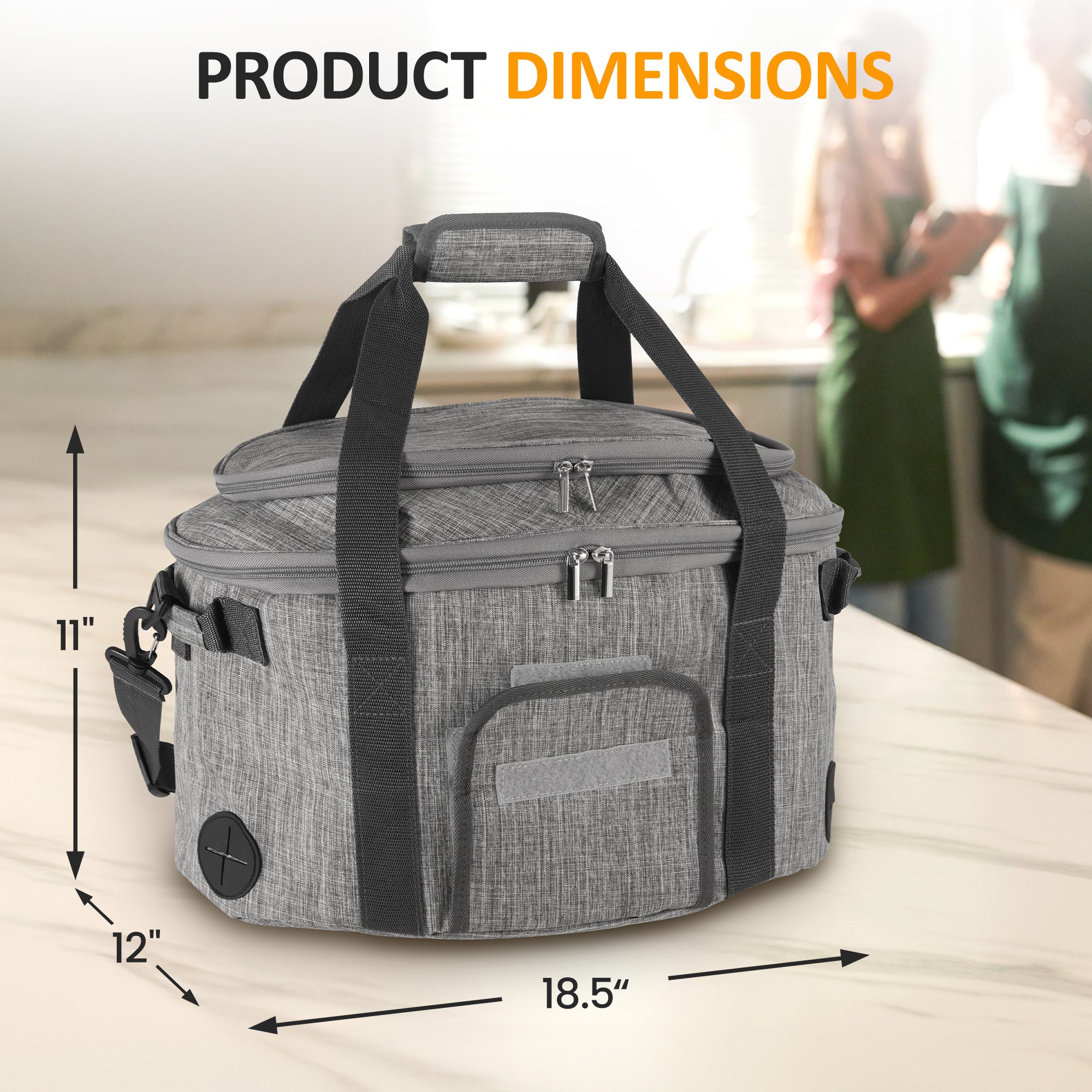 Sunvivi Portable Slow Cooker Bag Fits for 6-8 Quart - Slow Cooker Bag