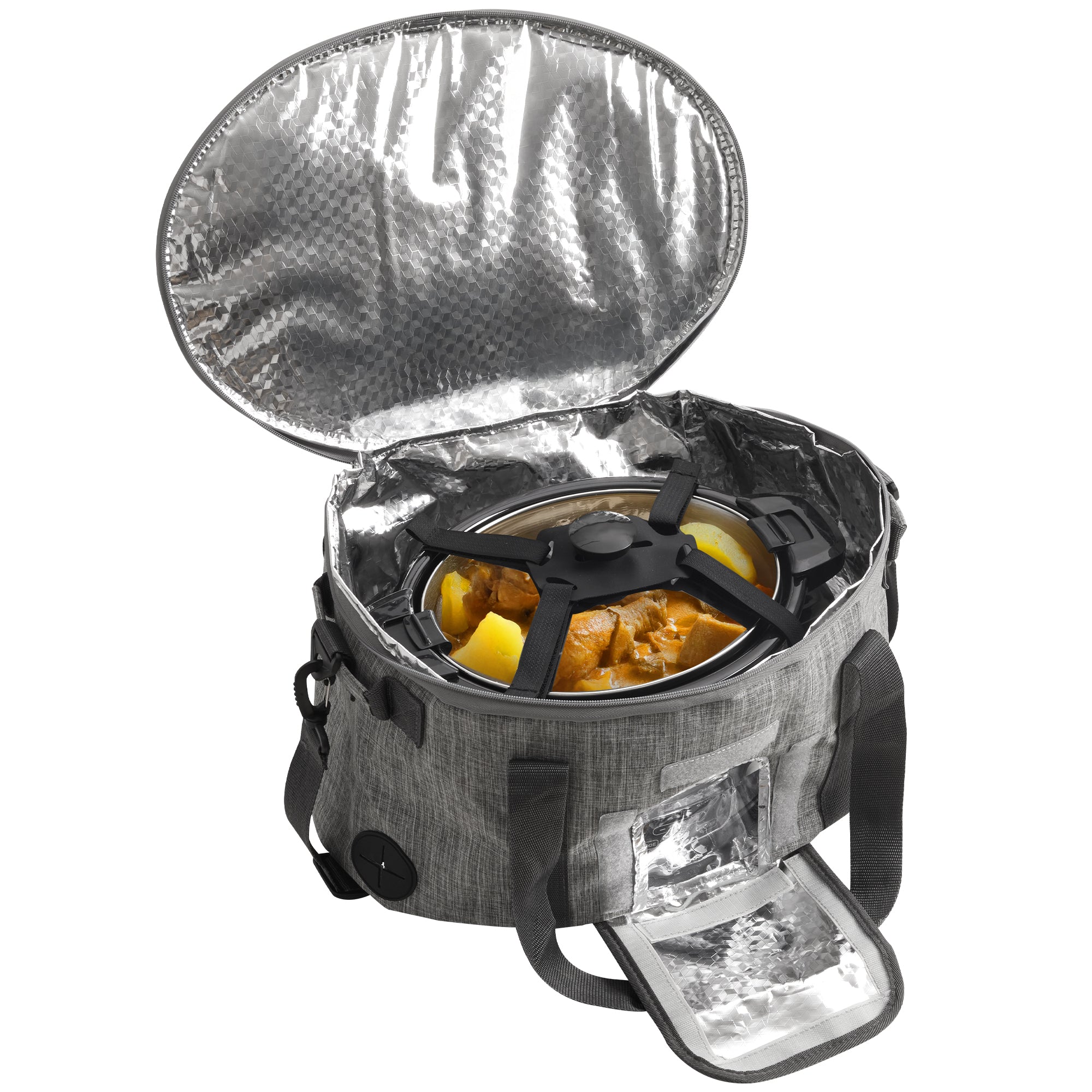 Sunvivi Portable Slow Cooker Bag Fits for 6-8 Quart - Slow Cooker Bag