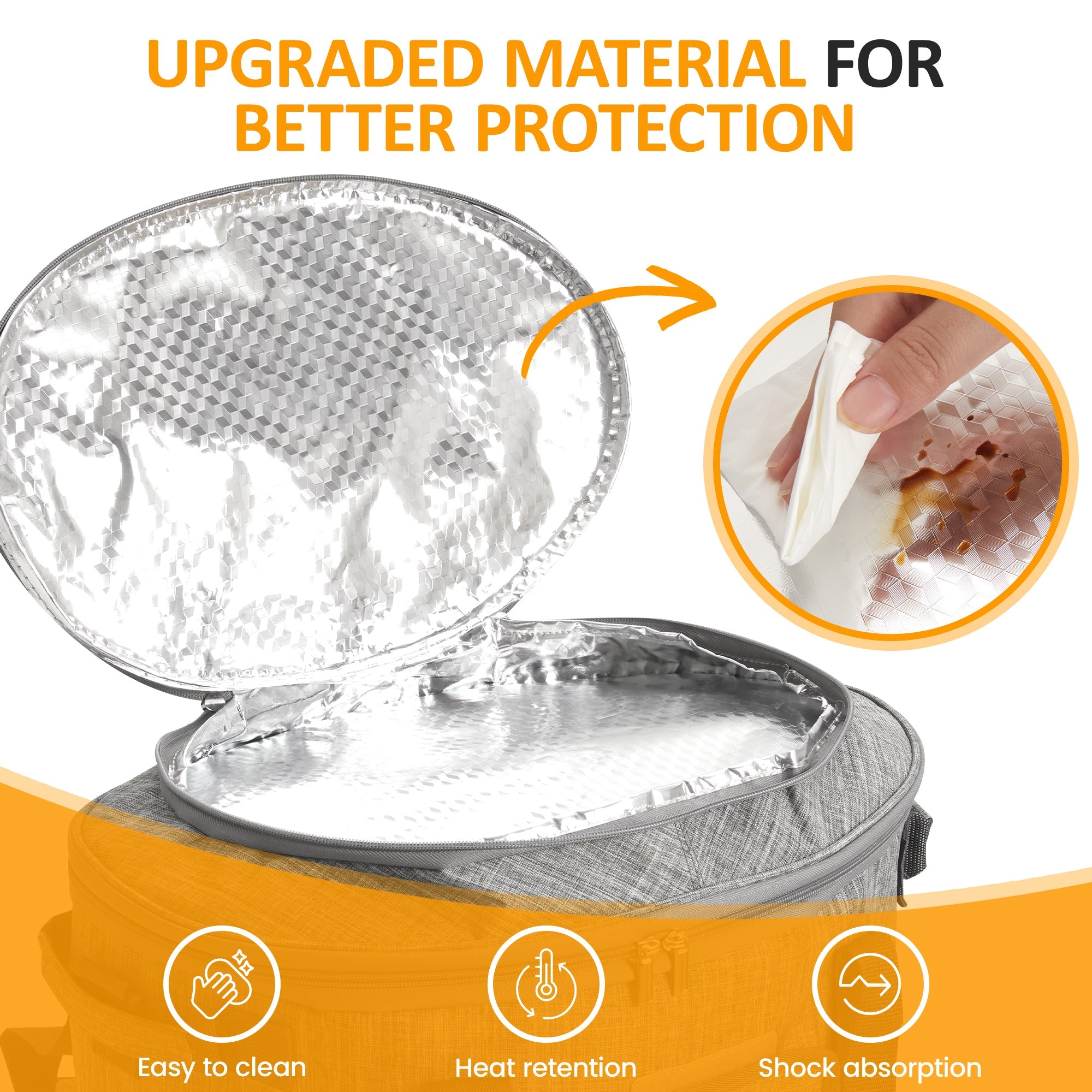 Sunvivi Portable Slow Cooker Bag Fits for 6-8 Quart - Slow Cooker Bag