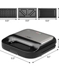 SUNVIVI Sandwich Maker Panini Press Grill and Waffle Iron Set 3 in1 Electric Sandwich Press - Sandwich Grills
