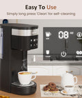 Sunvivi Single Serve Coffee Maker 30oz Removable Water Reservoir Black - Single-Serve Brewers