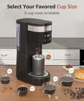 Sunvivi Single Serve Coffee Maker 30oz Removable Water Reservoir Black - Single-Serve Brewers
