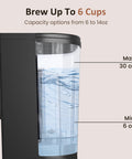 Sunvivi Single Serve Coffee Maker 30oz Removable Water Reservoir Black - Single-Serve Brewers