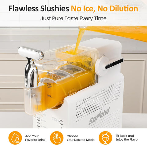 Sunvivi Slushie Machine for Home: 68oz Single-Tank Frozen Drink Maker