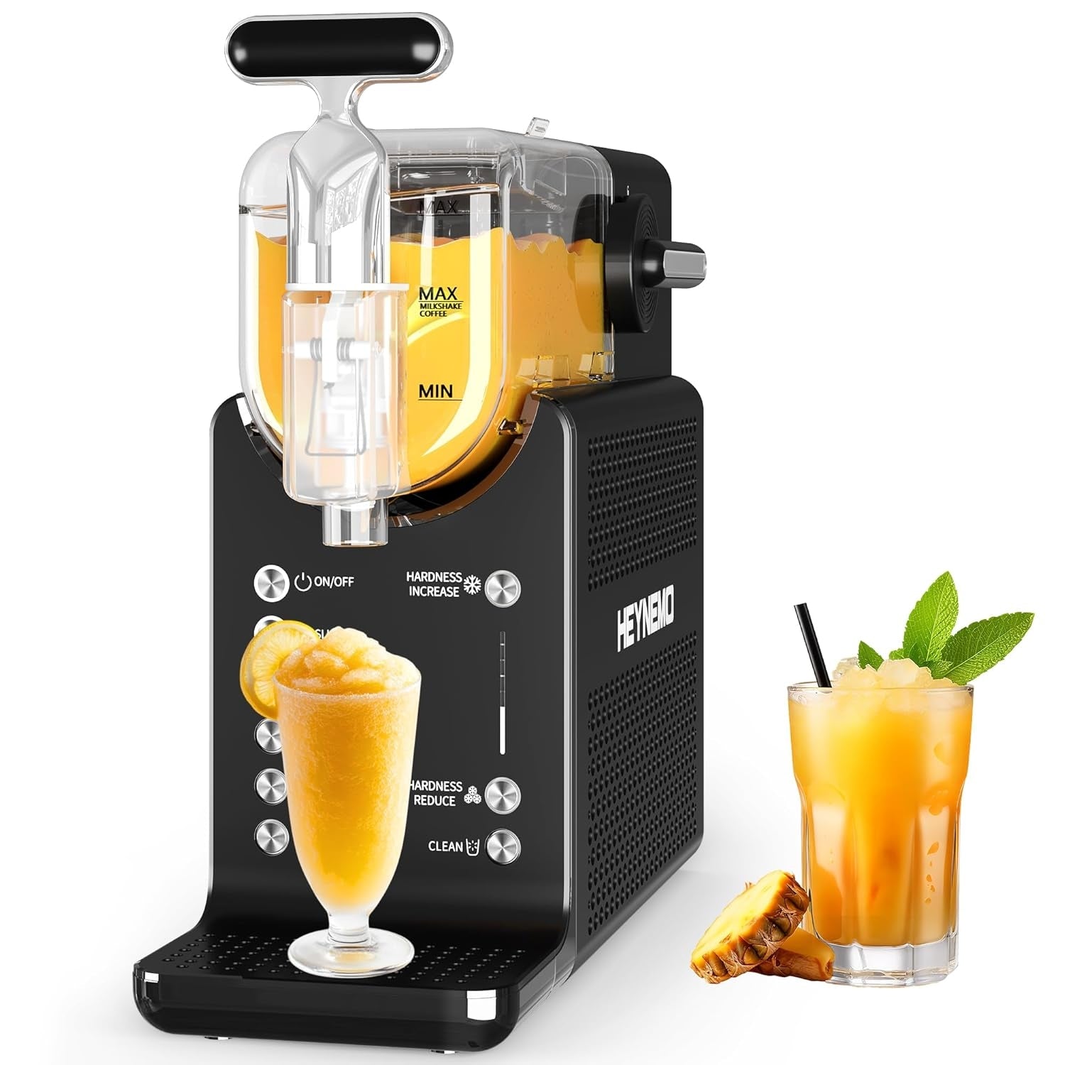 Sunvivi Slushie Machine for Home: 68oz Single-Tank Frozen Drink Maker - Black