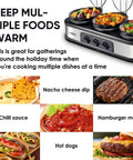 Sunvivi Triple Slow Cooker Buffet Server 3*1.5QT