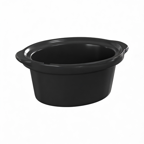Triple Slow Cooker Ceramic Replacement Insert for Sunvivi,1.5-Quart Black Dishwasher Safe