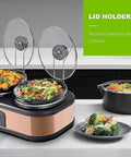 Triple Slow Cooker Lid Holder