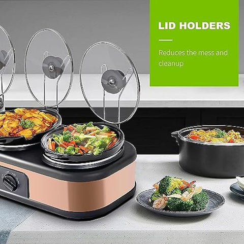 Triple Slow Cooker Lid Holder